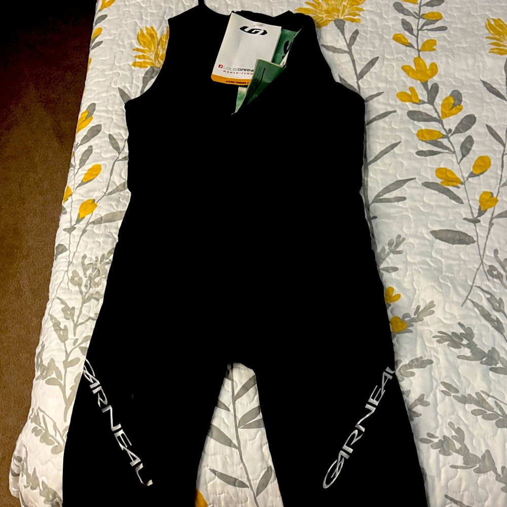 Garneau Black Sleeveless Cycling Suit